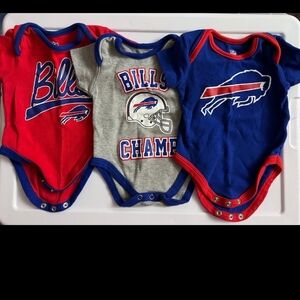 3 buffalo bills onsies